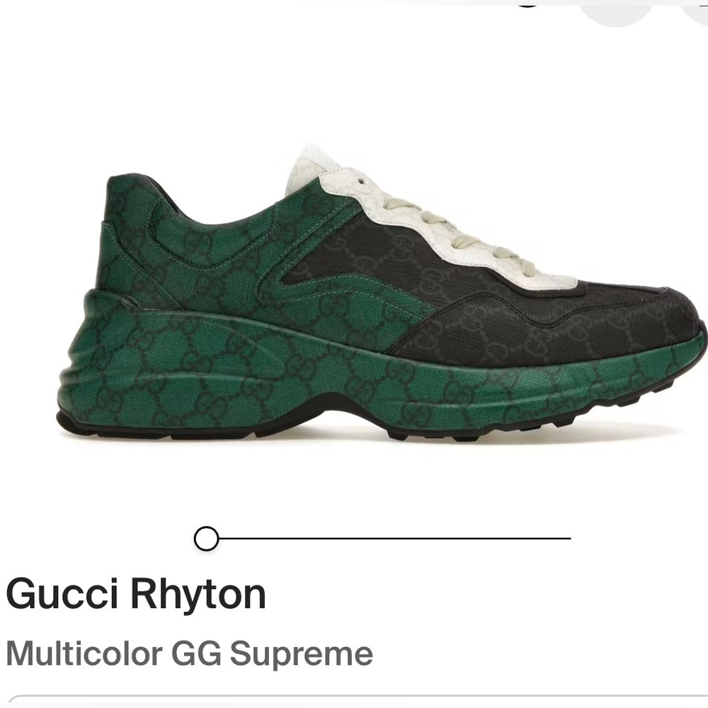 Nib gucci rhyton Mens shoes, 8.5-fits us men size 9